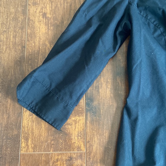 Marks and Spencer 3/4 length black button down shirt - Picture 5 of 5